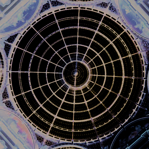 Decorative dome glass
